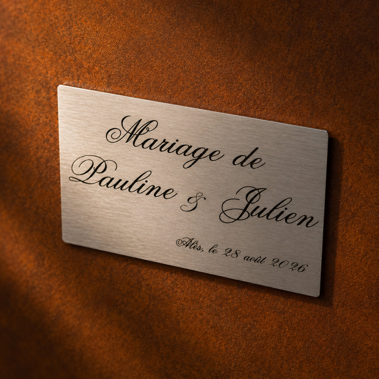 Plaque personnalisable