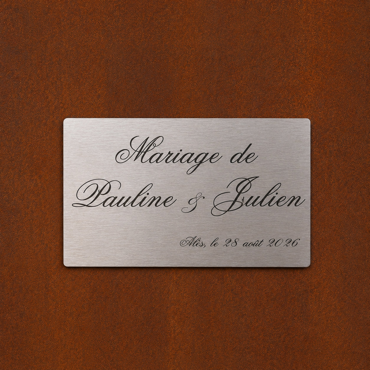 Plaque personnalisable
