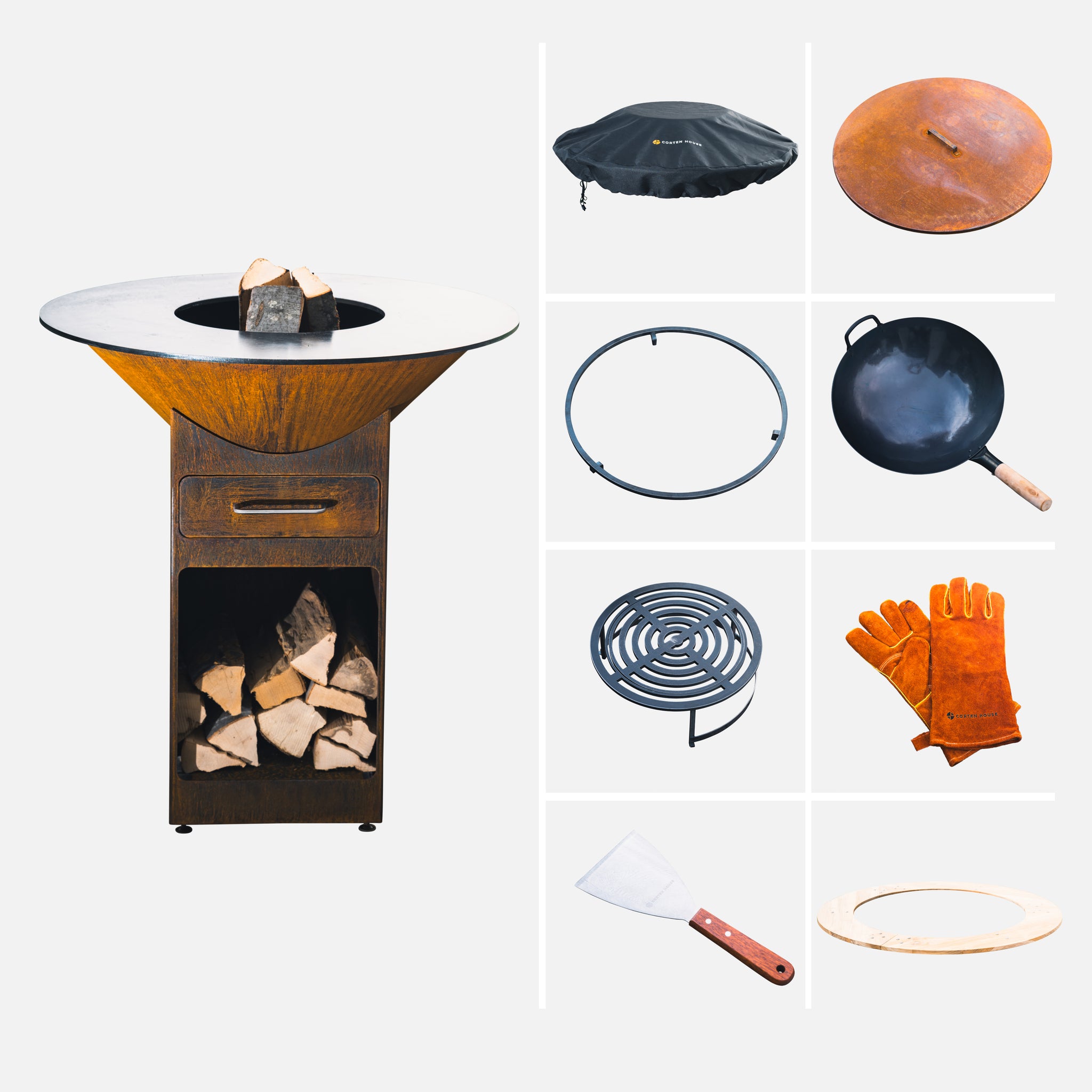 "Integral"-Paket + 85cm Feuerstelle