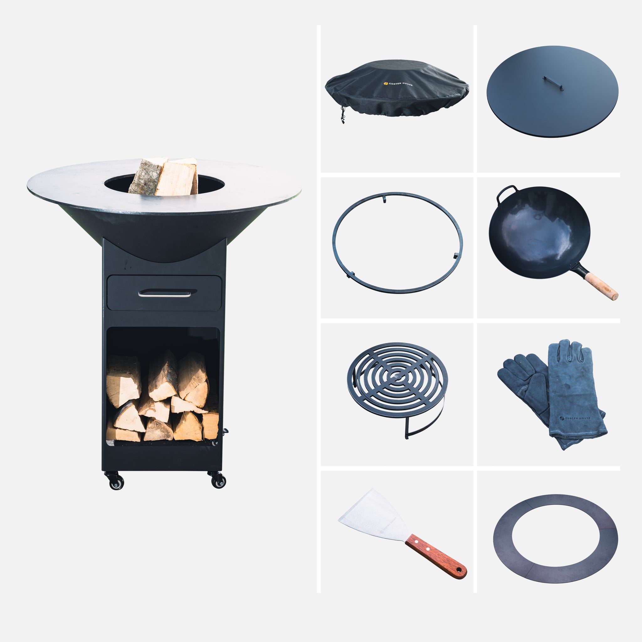 "Integral"-Paket + 85cm Feuerstelle