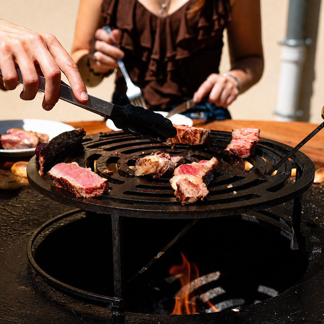 Grelha multifuncional para cozinhar