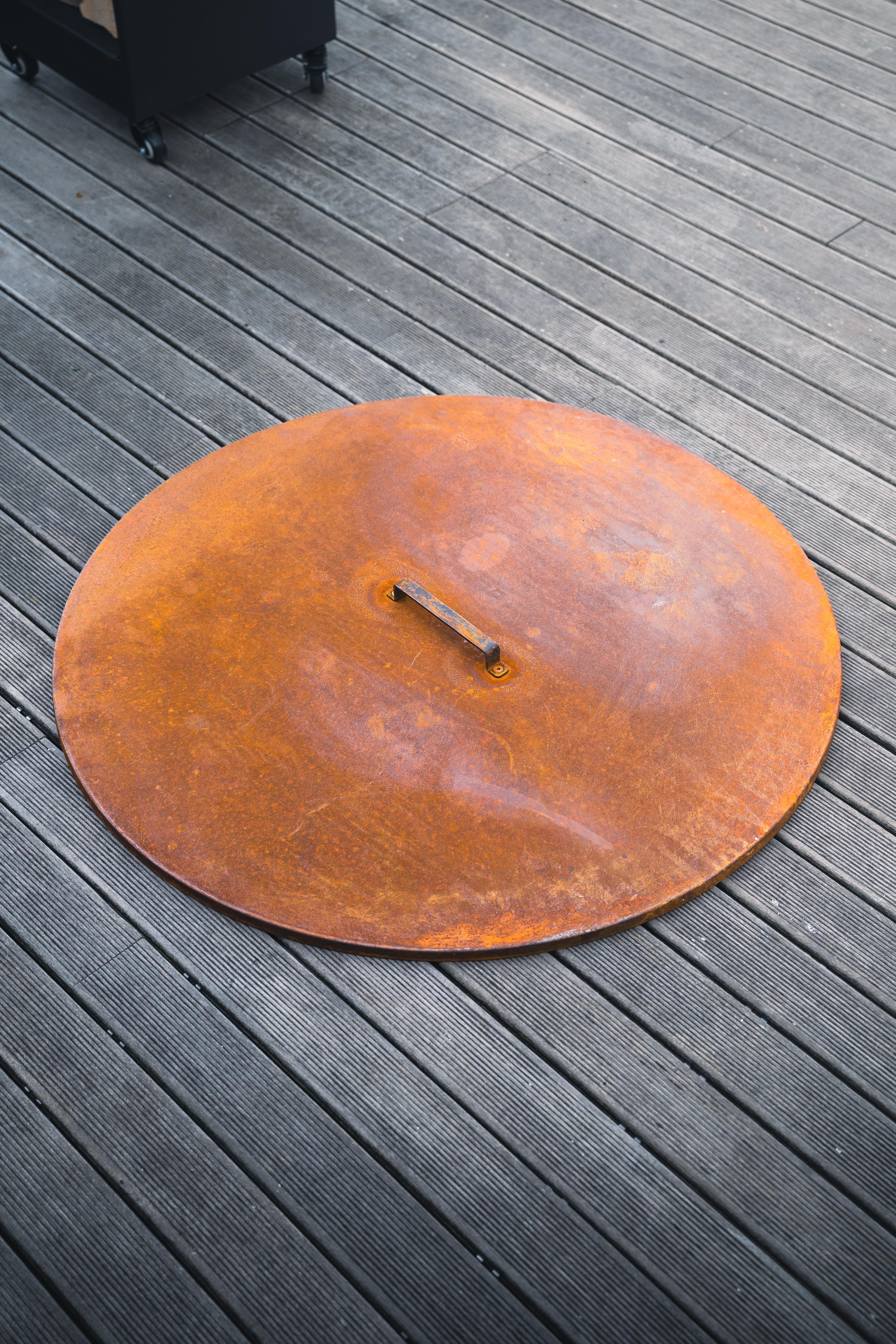 Couvercle en acier Corten