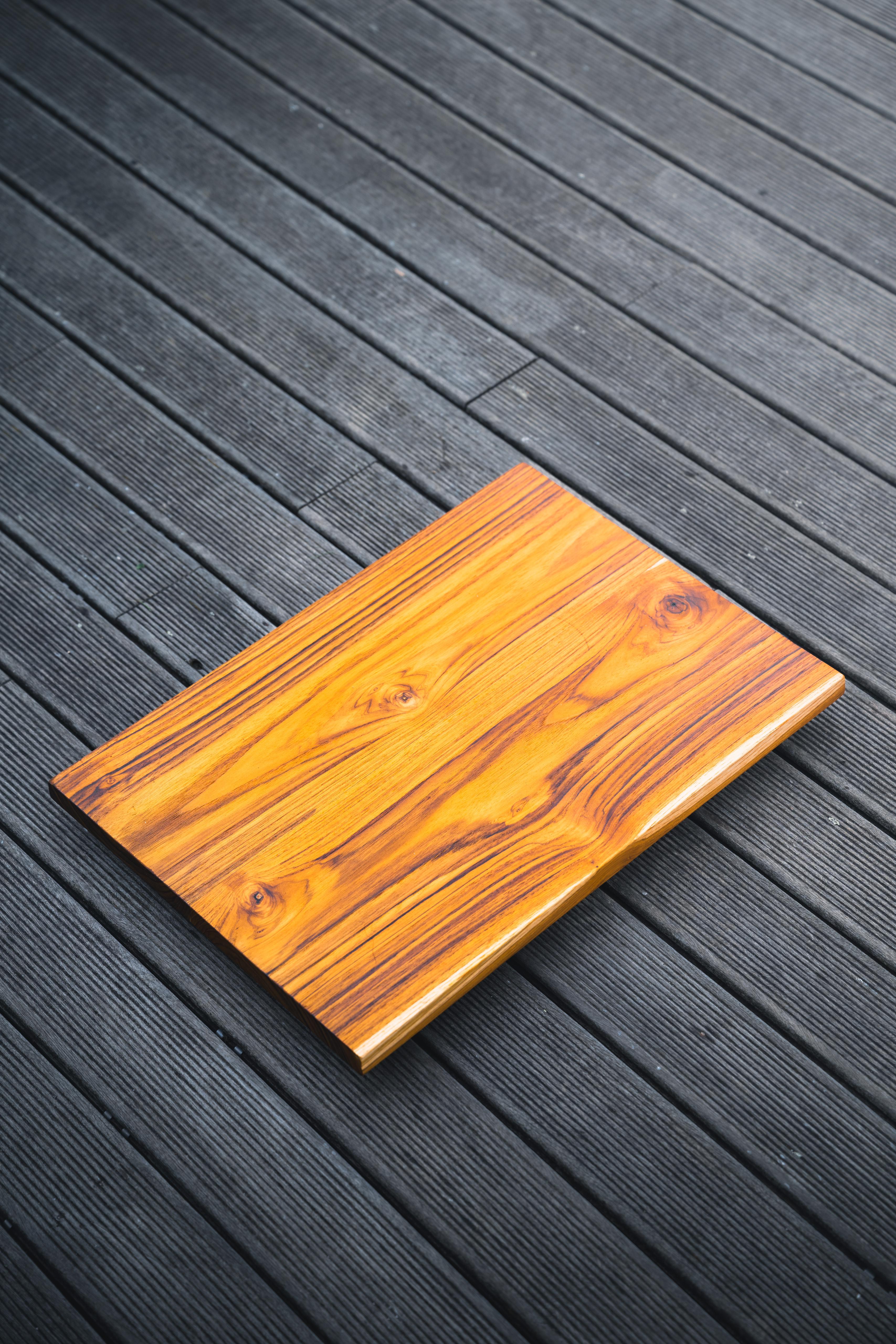 Planche d'appoint en teak massif 2pc